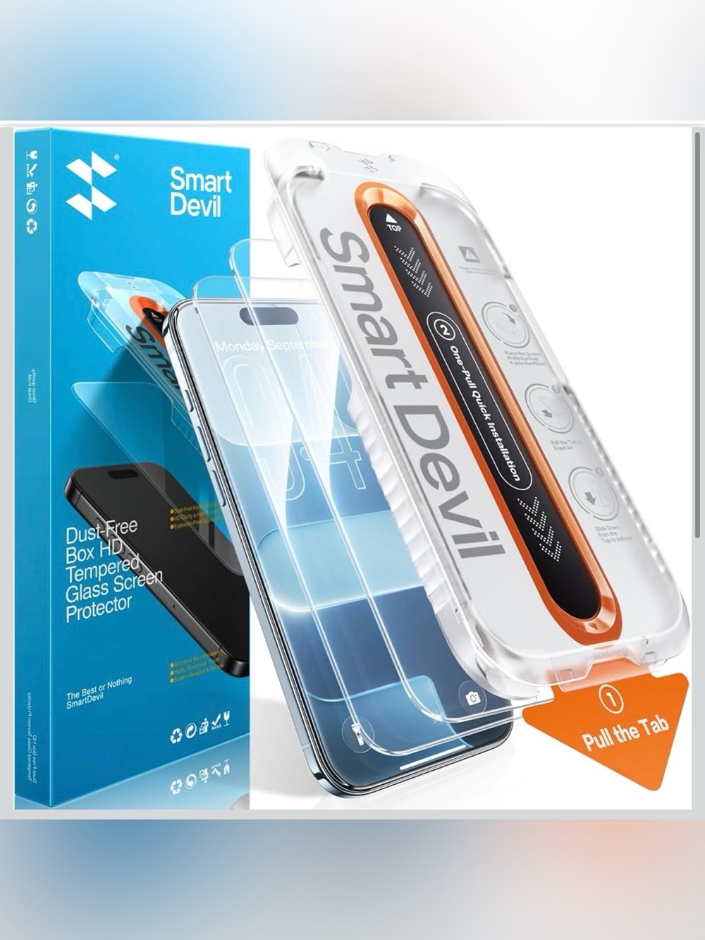 2pack screen protector for iPhone AIR 9H hardness military G shattered proof NEW